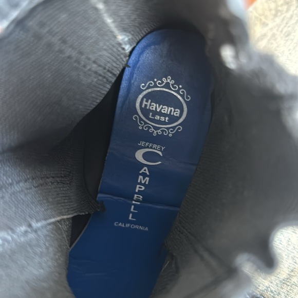 Jeffrey Campbell Stormie Rain Boots Havana Matt Black - Picture 7 of 7